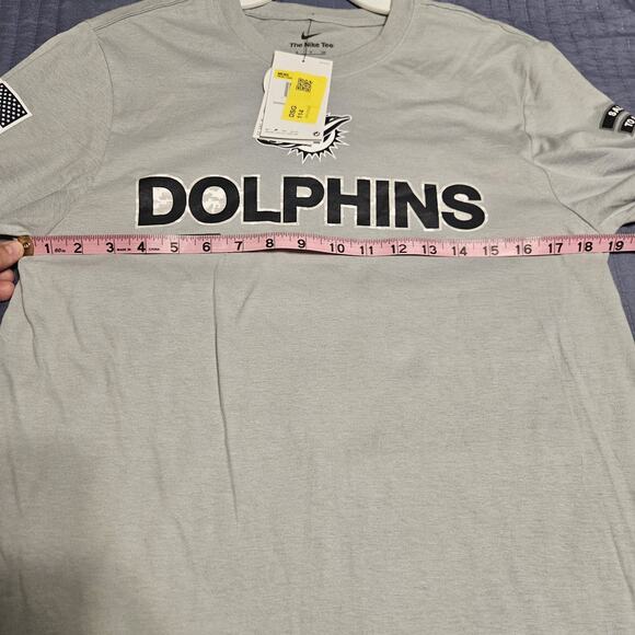 Nike Tee Dolphins Salute To Service Men's Long Sleeve Size Small - Picture 11 of 11
